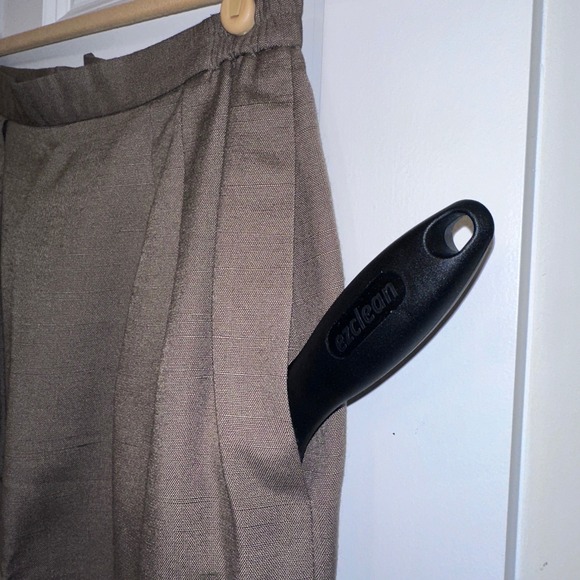 VTG Saville Petites Women's Blazer Skirt Two Piece Suit Set White Brown Size 8P - Picture 7 of 15